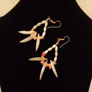 Coral earrings